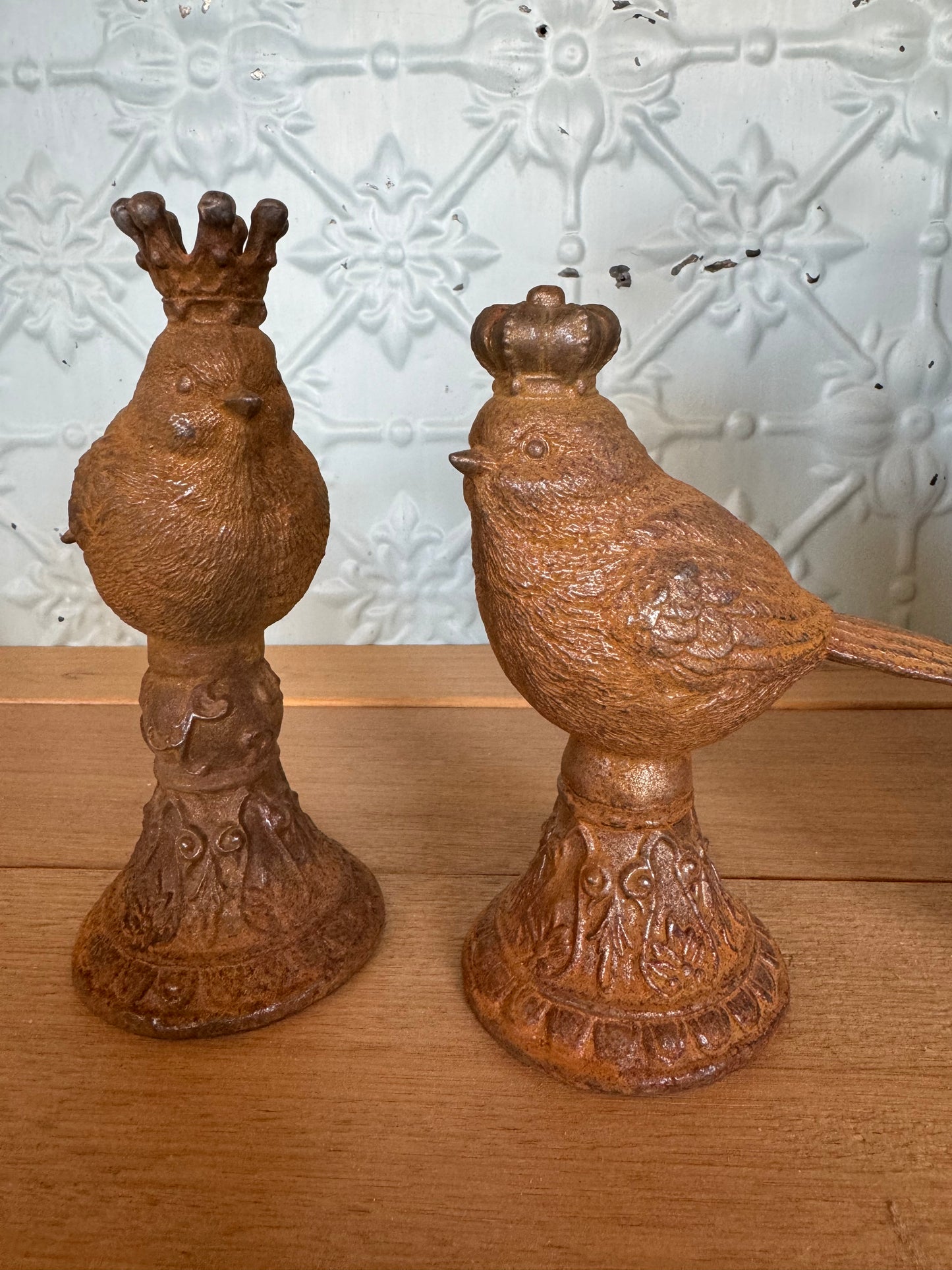 CAST IRON ROYAL BIRDS set2