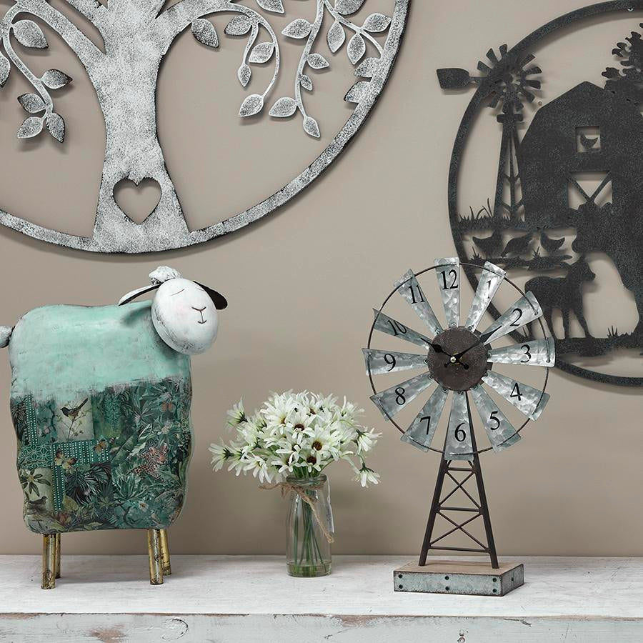 WINDMILL TABLE CLOCK