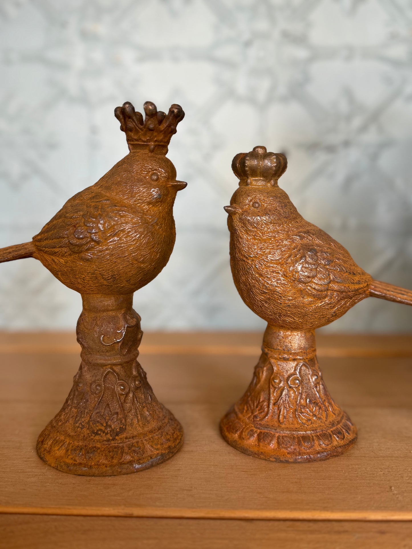 CAST IRON ROYAL BIRDS set2