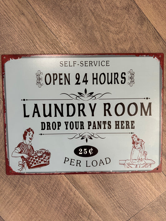 Laundry room sign