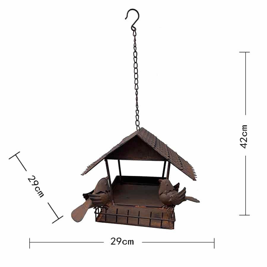 Rustic Birdhouse with 2 birds