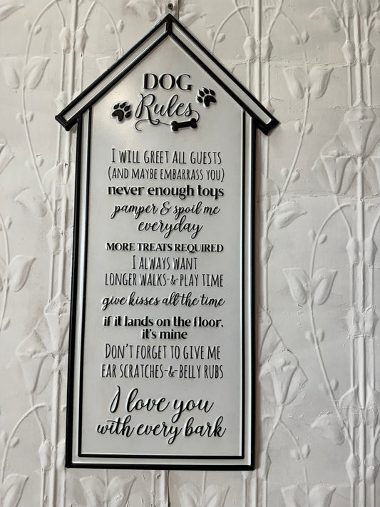 DOGS RULE SIGN