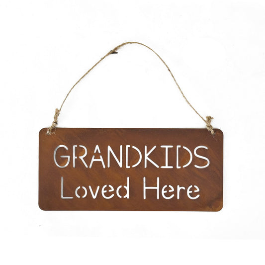 Grandkids loved Here Wall Hanging 33×0.5x15cm
