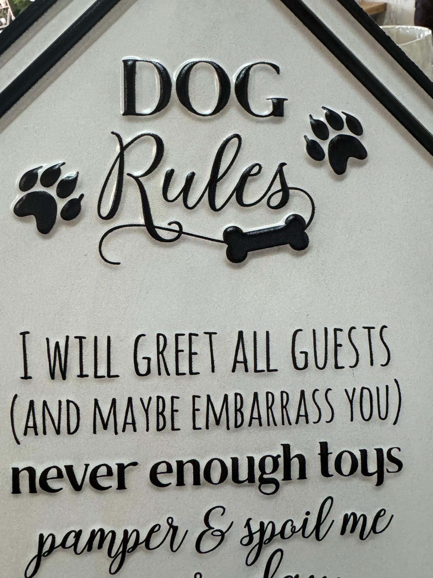 DOGS RULE SIGN