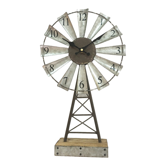 WINDMILL TABLE CLOCK